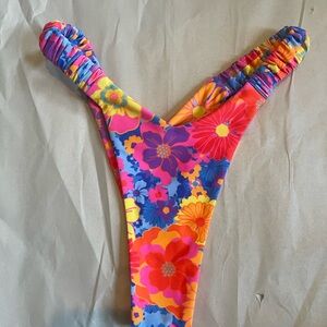 Floral Multicolor Swimsuit Bottom